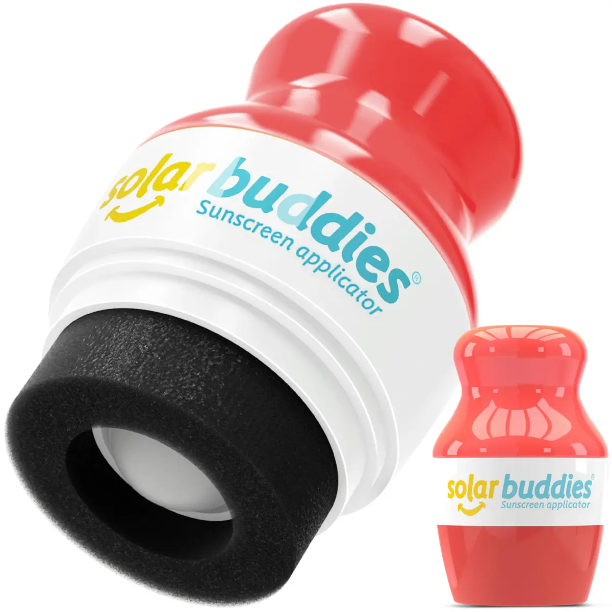 Solar Buddies Refillable Sunscreen Applicator — Full Red 100ml (3.4 Fl Oz) | Mess-Free Travel Essential - main product image