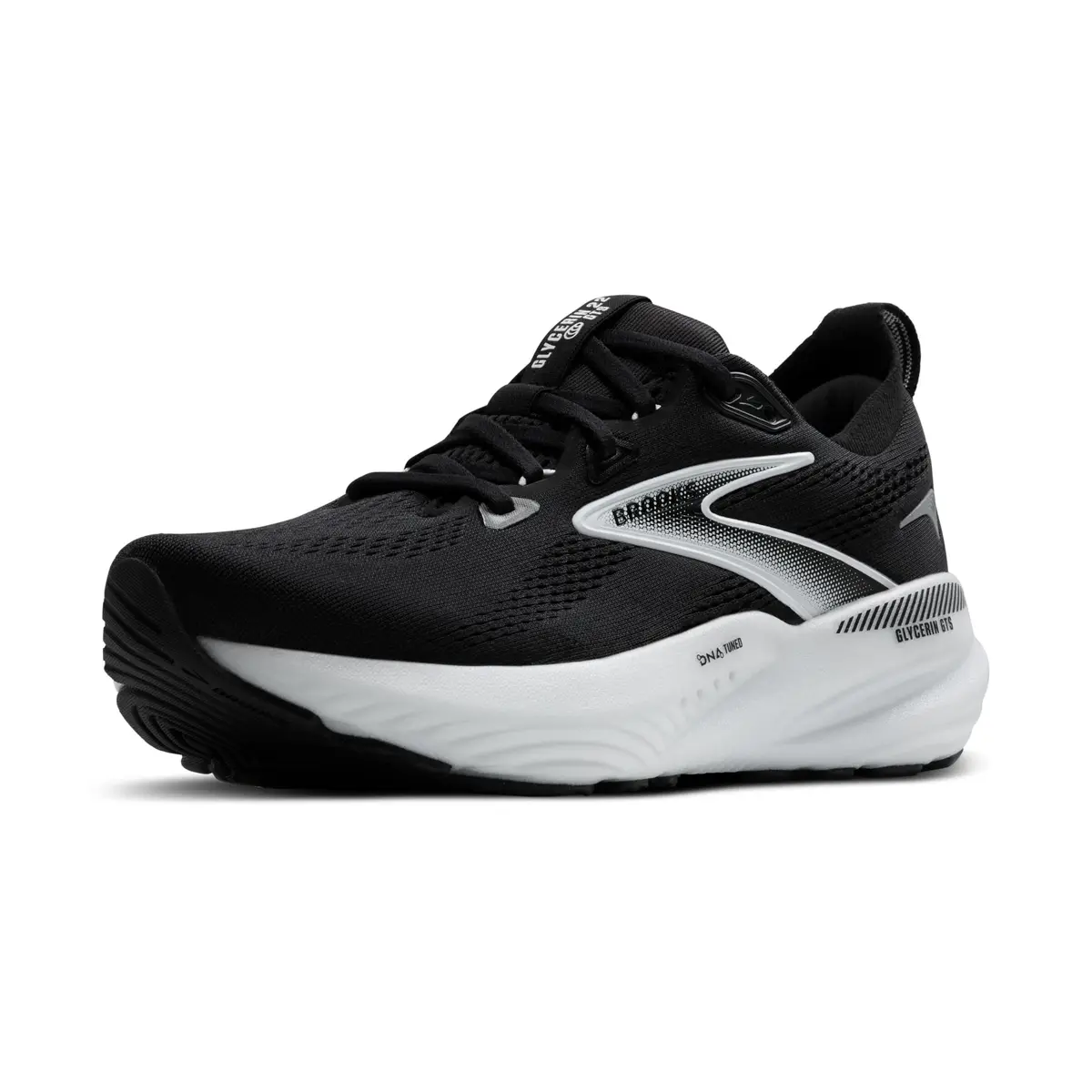 Brooks Glycerin GTS 22 Supportive Running Shoe - Black/Grey/White - 11.5 Medium - main product image