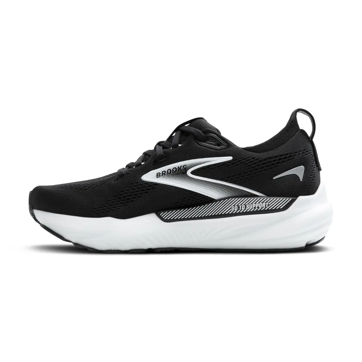 Brooks Glycerin GTS 22 Supportive Running Shoe - Black/Grey/White - 11.5 Medium - view 5