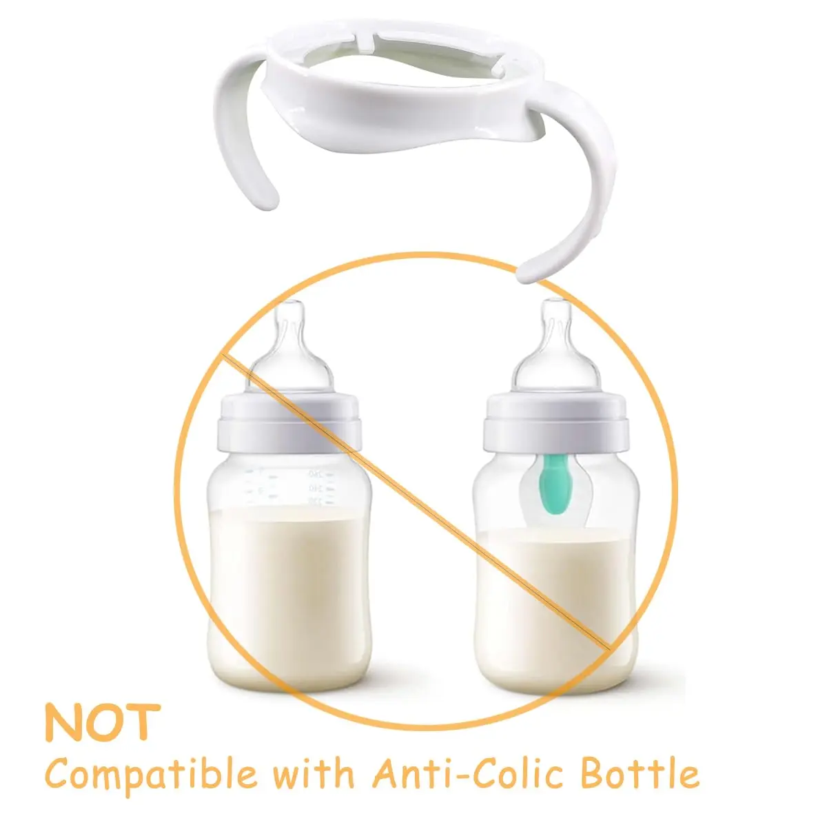 ROMIRUS Baby Bottle Handles for Philips Avent Natural Baby Bottle (Set of 6) | Ergonomic Grip for Self-Feeding - view 3