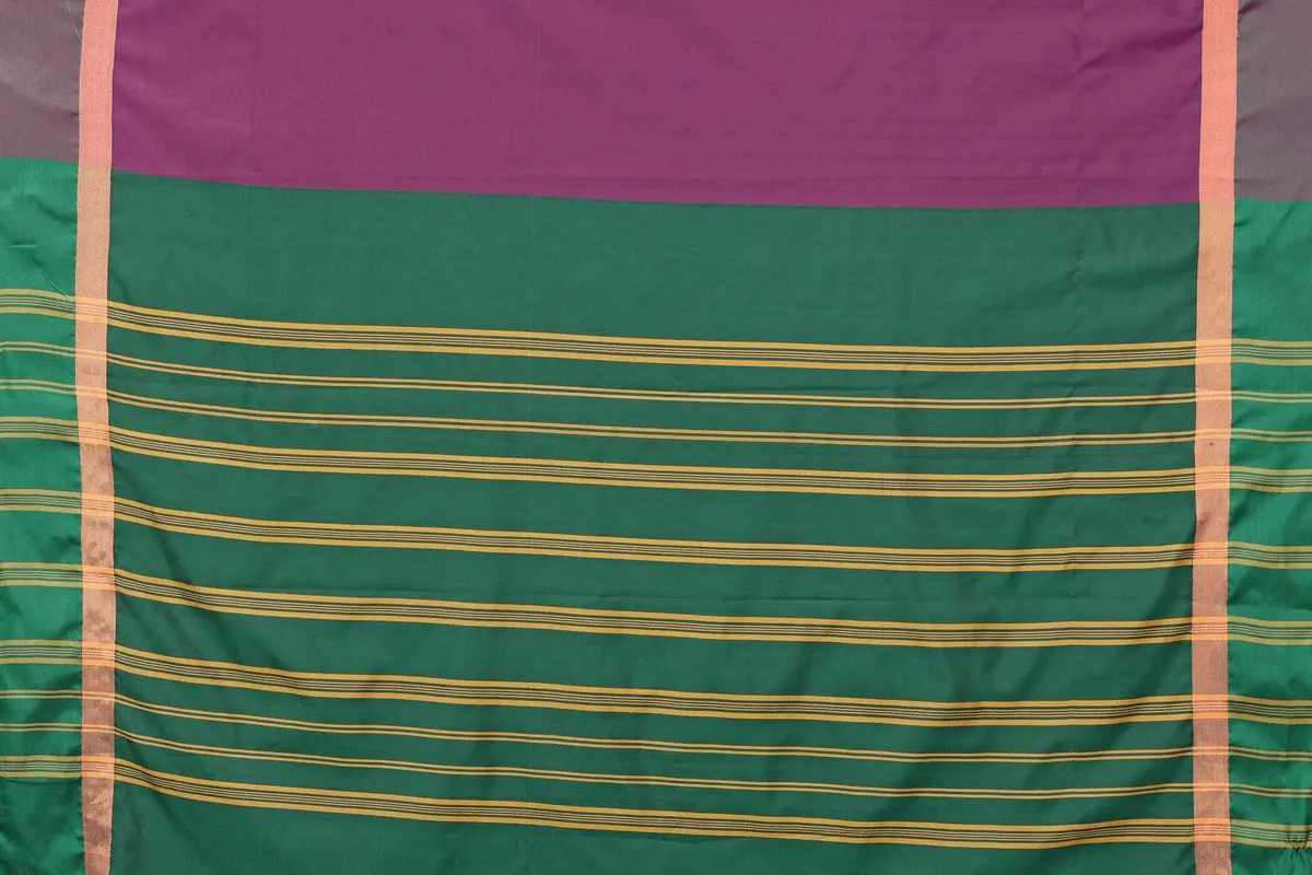 VJ Fashion Kerala Silk Blend Saree With Blouse Piece, Wine, 5.5m Saree + 0.8m Blouse - view 8