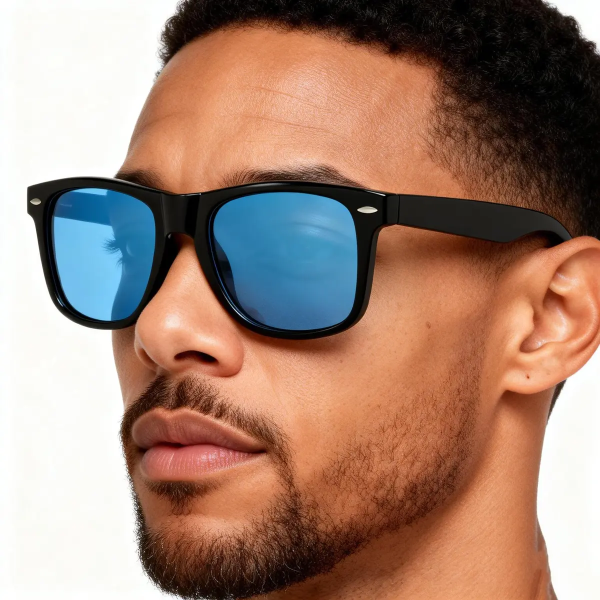 FEISEDY Classic Square Retro Polarized Sunglasses for Women & Men | 54mm Lens Width - view 6