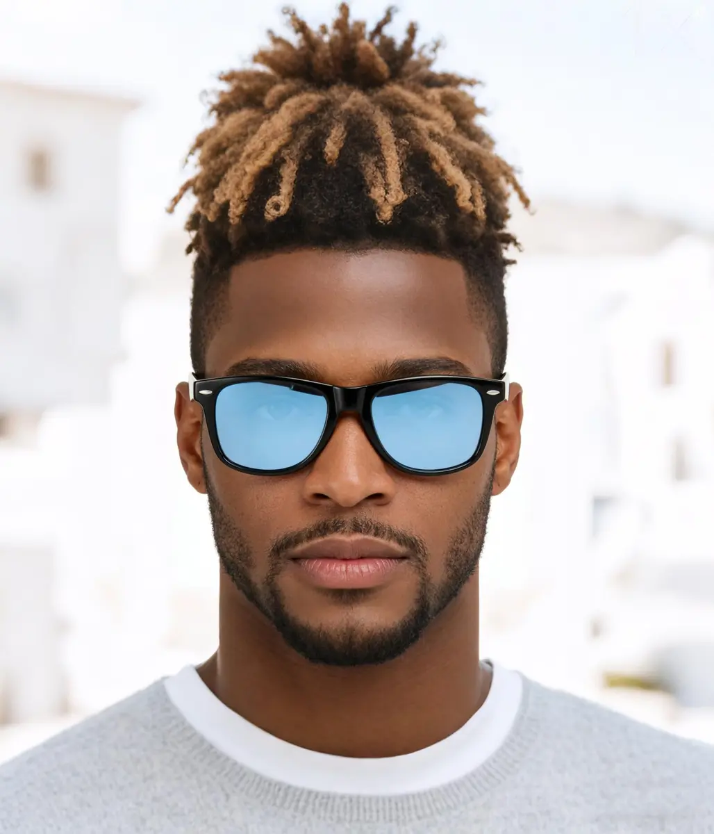 FEISEDY Classic Square Retro Polarized Sunglasses for Women & Men | 54mm Lens Width - view 3