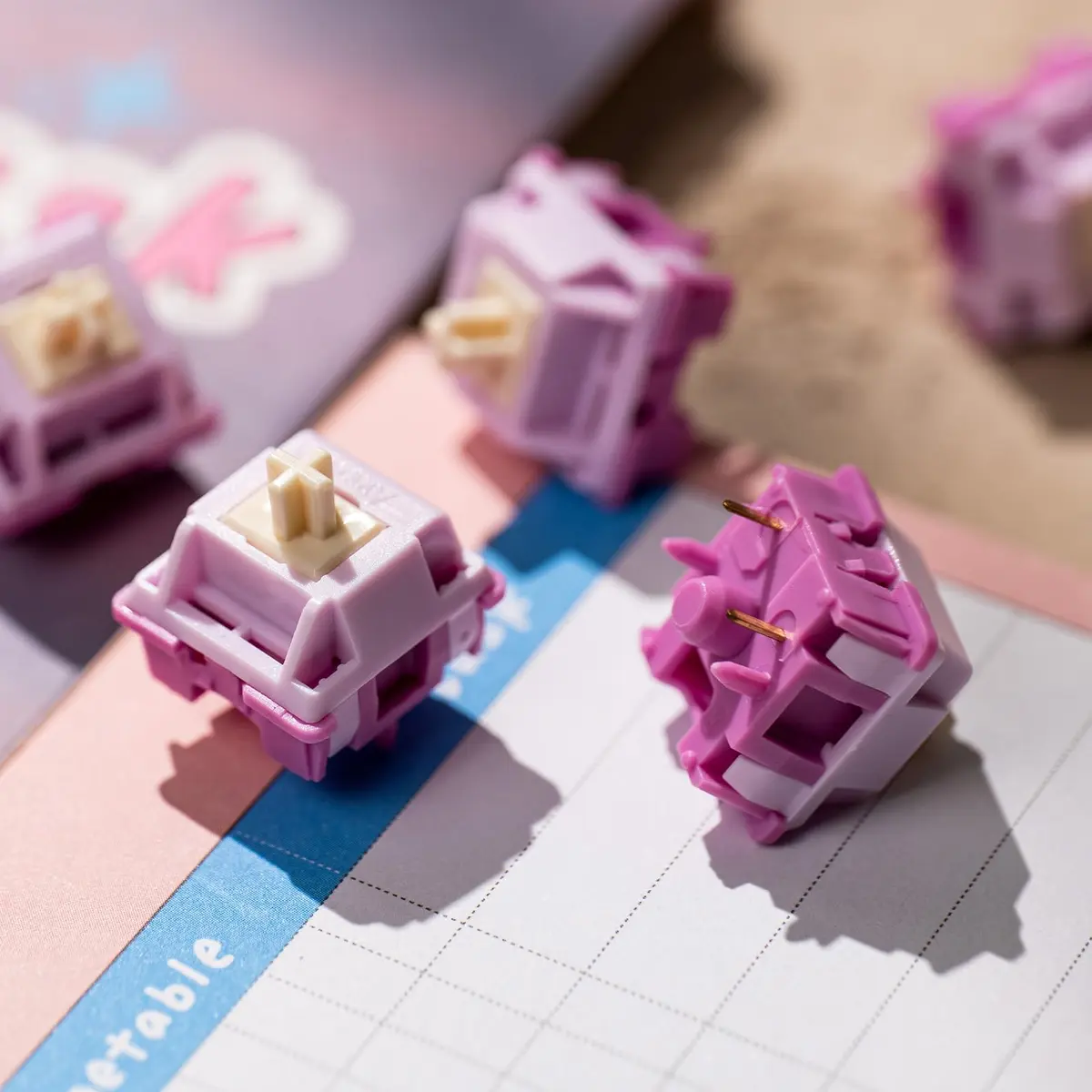 Akko V3 Creamy Purple Pro Tactile Keyboard Switches (45pcs) | Smooth, Creamy, and Satisfying Typing Experience - view 5