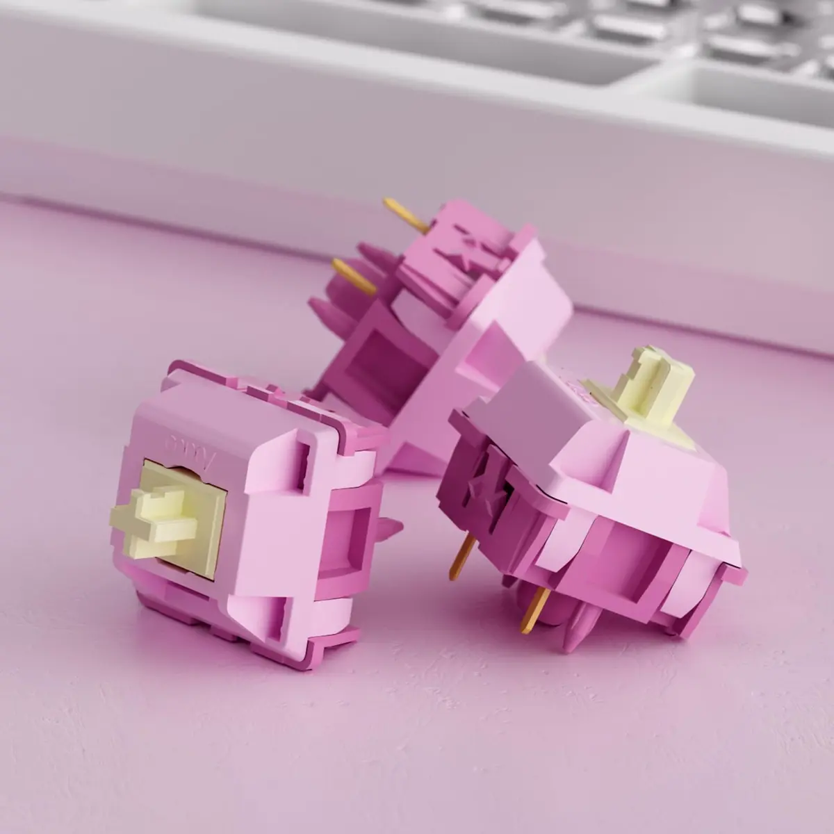 Akko V3 Creamy Purple Pro Tactile Keyboard Switches (45pcs) | Smooth, Creamy, and Satisfying Typing Experience - view 7