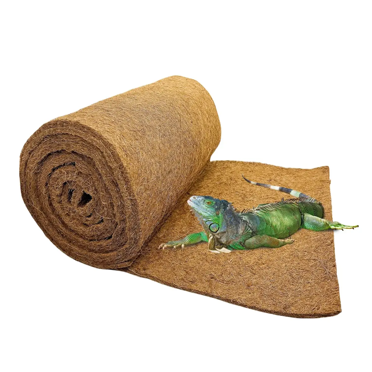 Hamiledyi Natural Coconut Fiber Reptile Carpet 323cm x 40cm (127 x 15.7in) | Breathable, Cuttable, Odor-Reducing Cage Liner - main product image