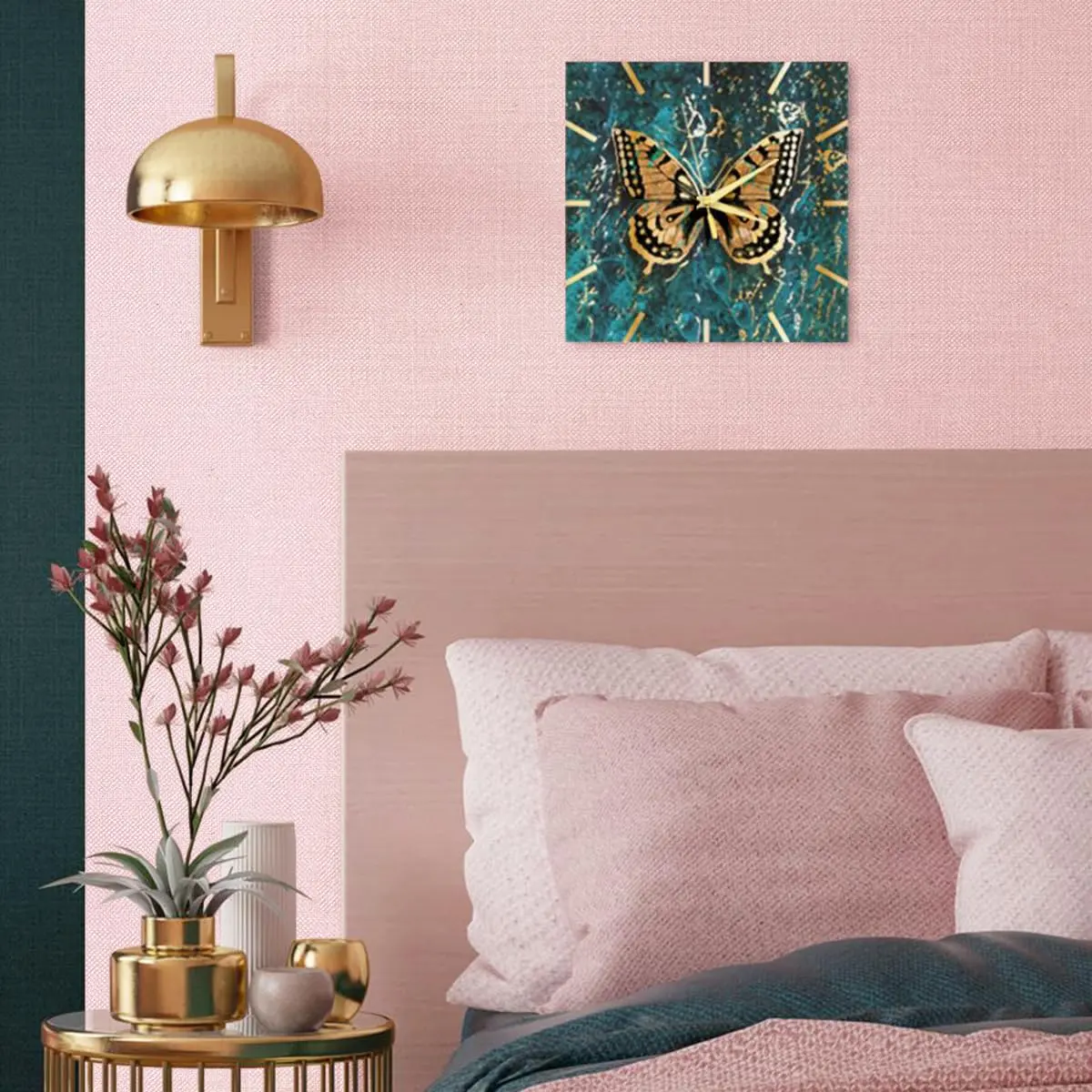 lenify Pink Peel and Stick Wallpaper Grasscloth Paper 15.7in x 196.8in | Vintage Linen Style, Waterproof, Easy to Install - view 2