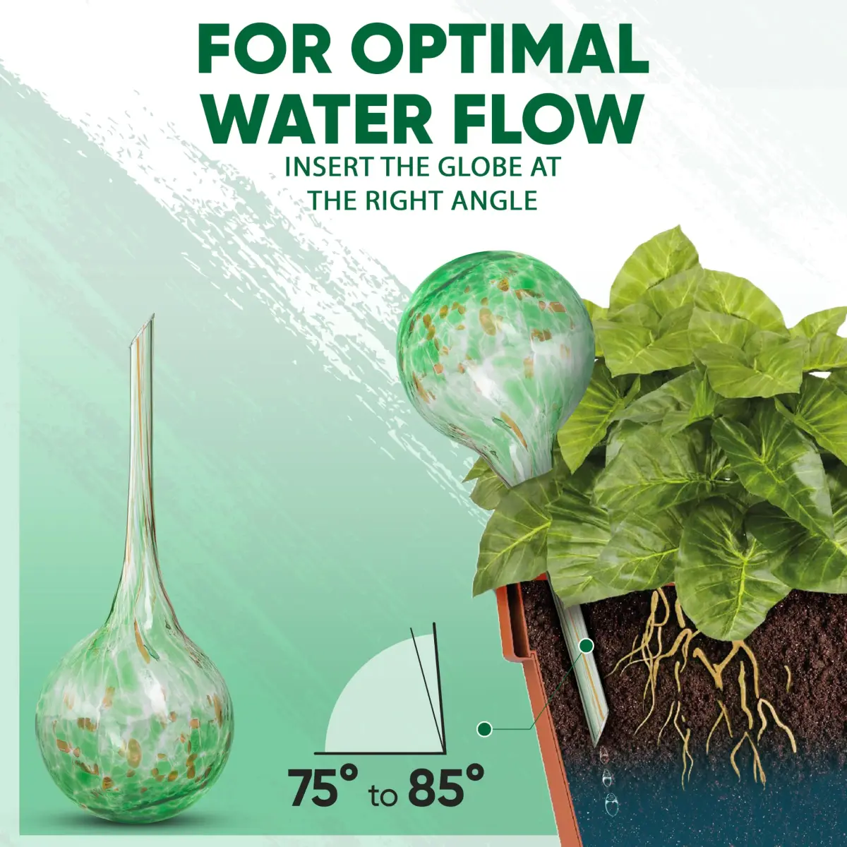 Mission Gallery Plant Watering Globes Set of 4 Small | 100ml Capacity for 5-Day Irrigation - view 7