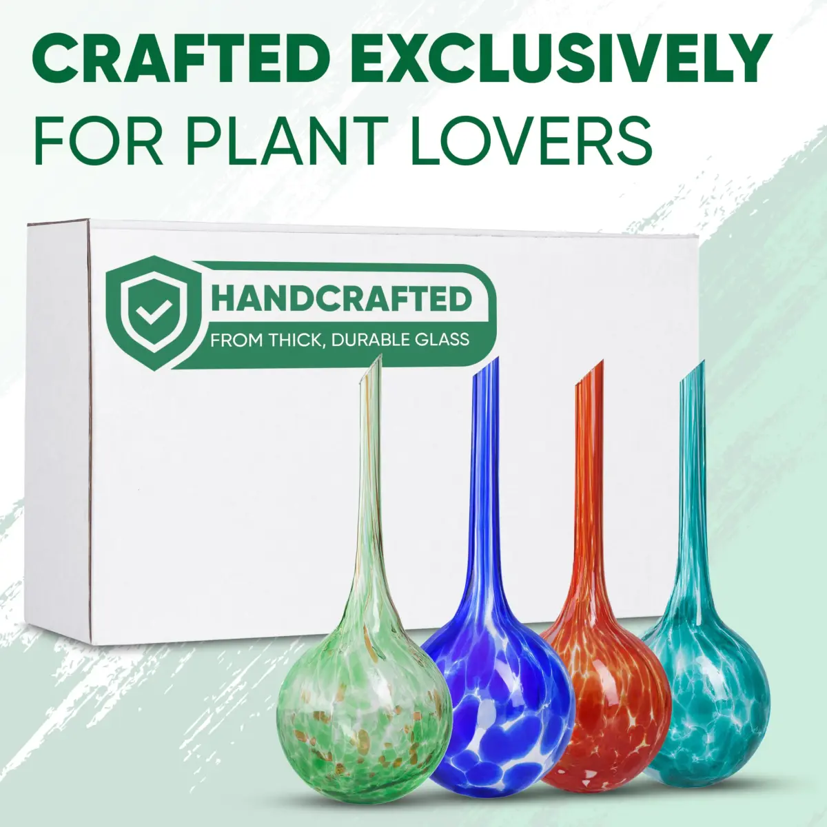 Mission Gallery Plant Watering Globes Set of 4 Small | 100ml Capacity for 5-Day Irrigation - view 9
