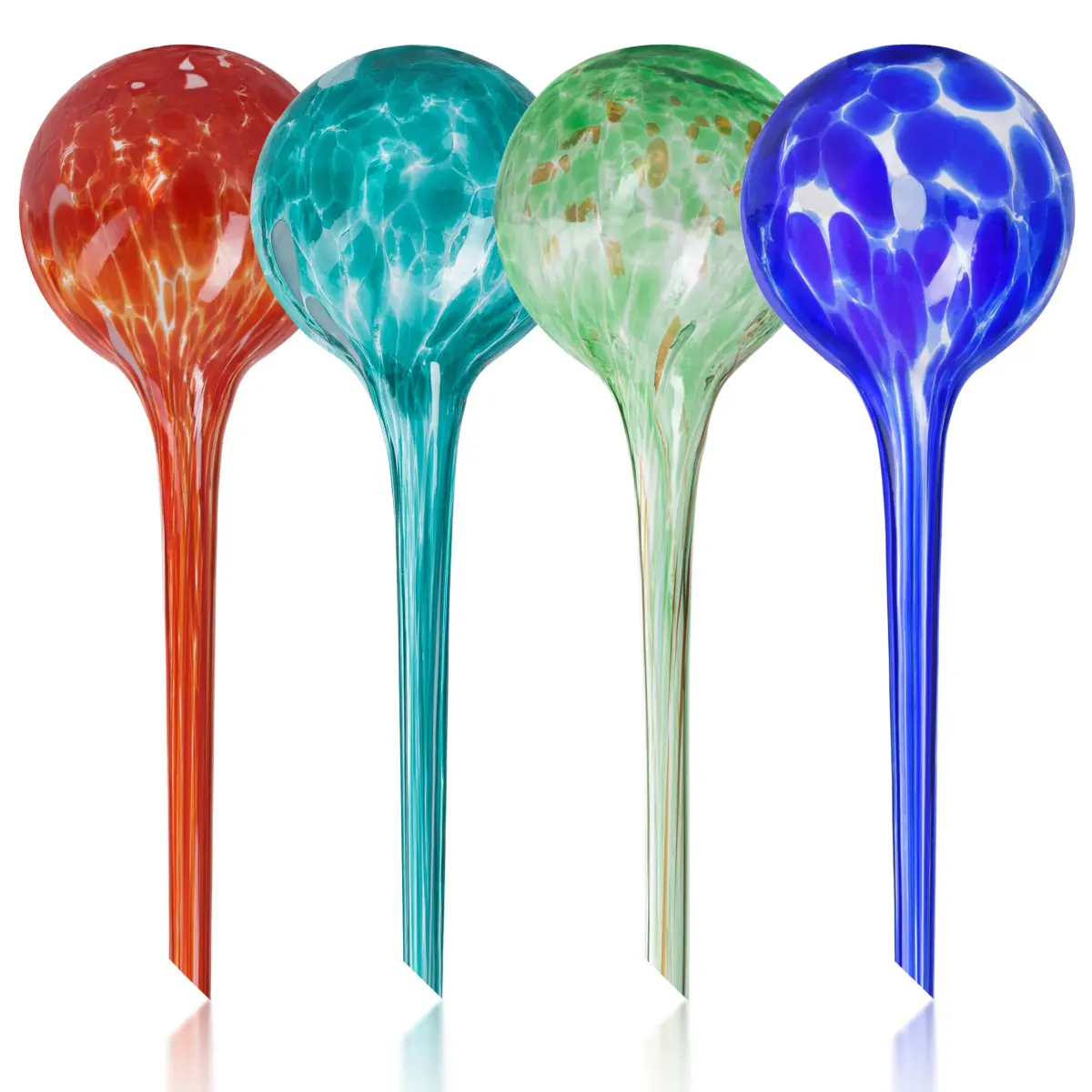 Mission Gallery Glass Plant Watering Globes Set of 4, Large 200ml | Automatic Irrigation for Indoor & Outdoor Plants - main product image