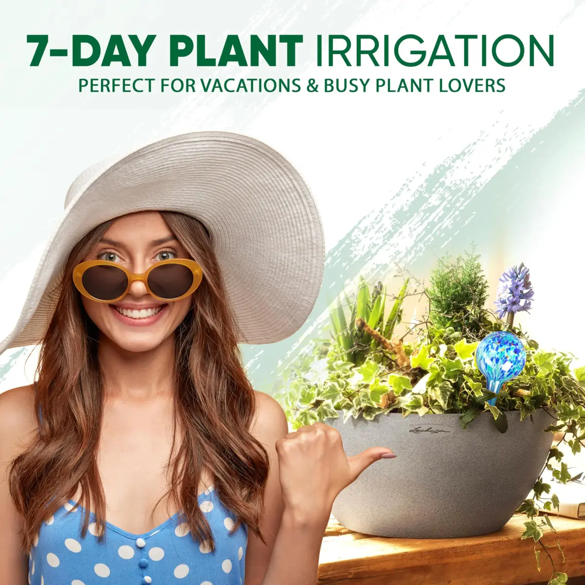Mission Gallery Glass Plant Watering Globes Set of 4, Large 200ml | Automatic Irrigation for Indoor & Outdoor Plants - view 5