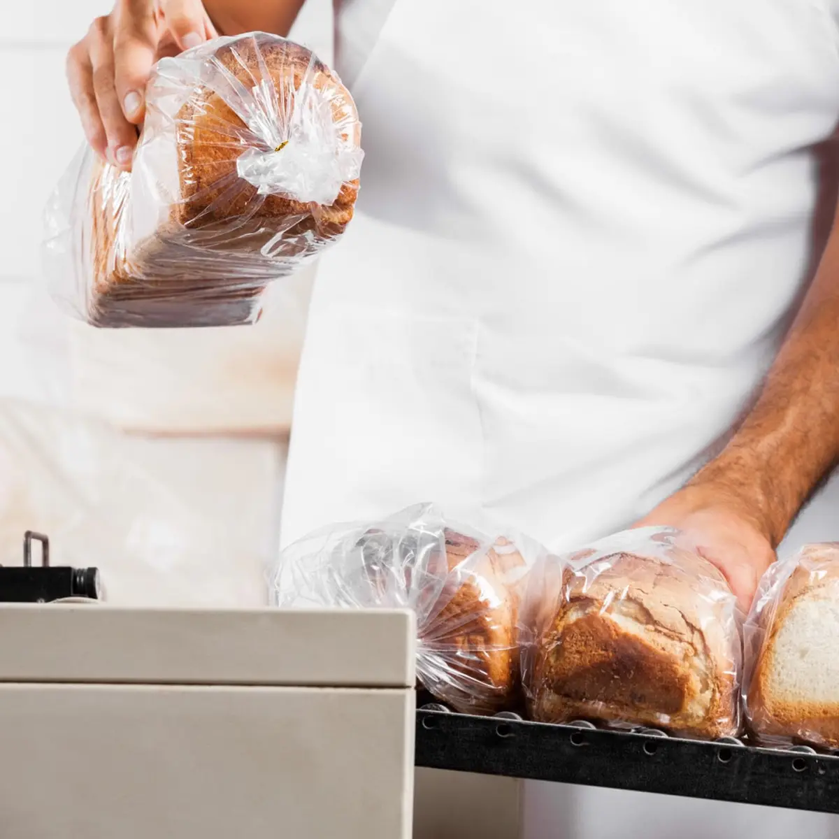 vivinin Bread Bags & Ties 70 Pack | Clear, Moisture-Proof, Reusable (8" x 4" x 18") - view 7