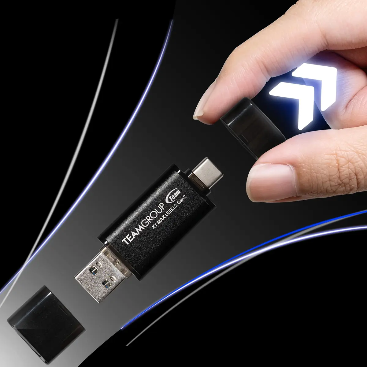 TEAMGROUP X1 MAX 256GB USB 3.2 Gen 2 Flash Drive 2.48 in (6.29 cm) | High-Speed Data Transfer for Devices - view 6