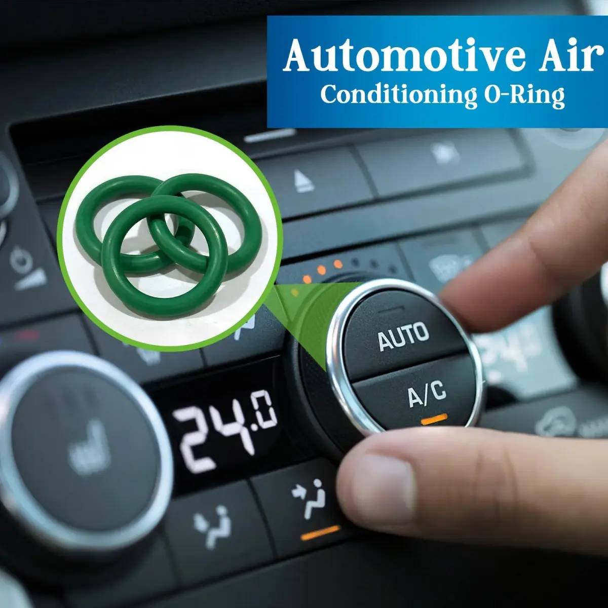 ZDBB 595 Pcs Green Automotive AC O-Ring Kit | Nitrile Rubber (NBR 70) for Car AC, Faucets & Plumbing - view 4