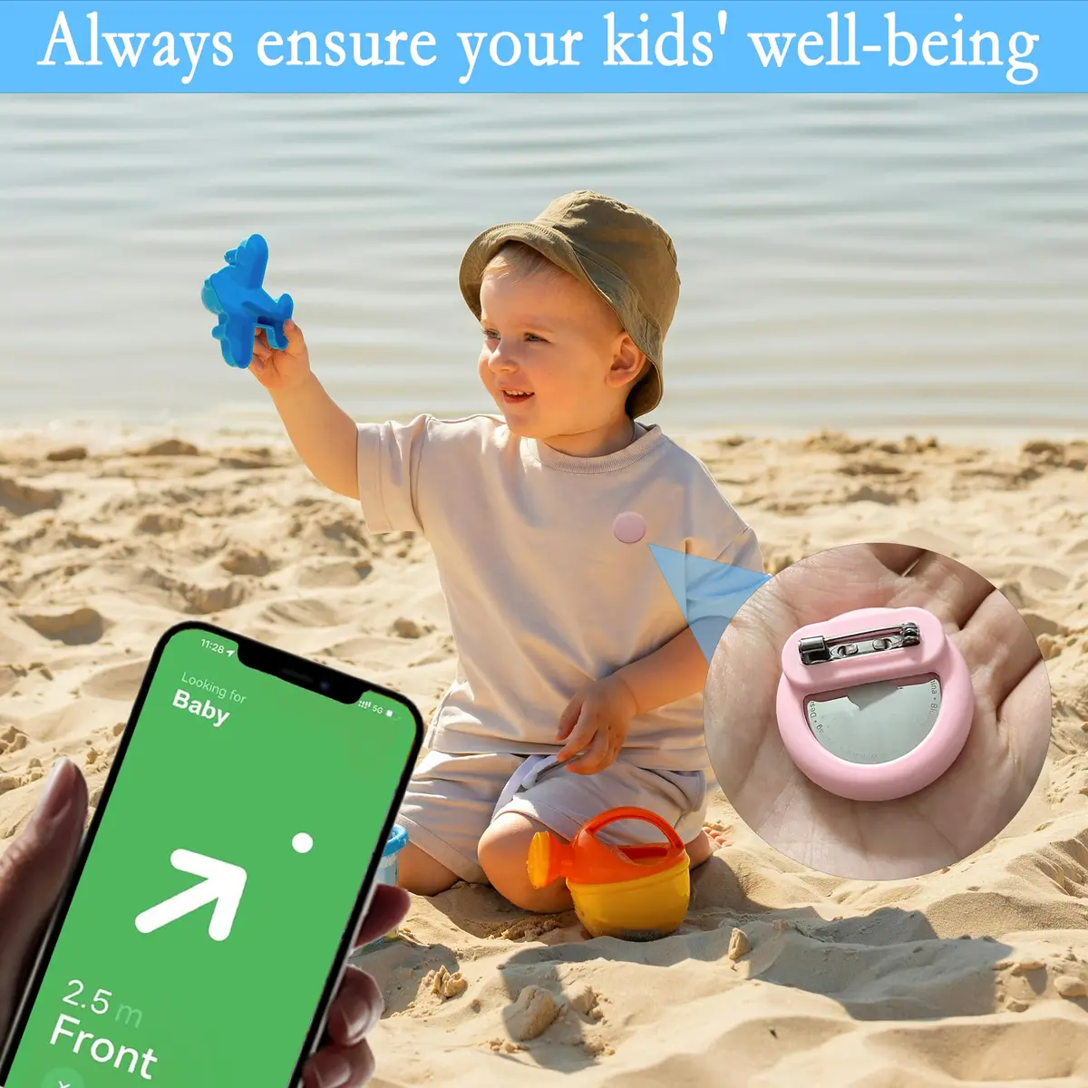 GudCoaks Air Tag Holder for Kids 2 Pack | Hidden GPS Tracker Case with Pin for Airtag Gen 2/1, Silicone Cover for Children, Elderly, Toddler, Backpack, Luggage - view 4