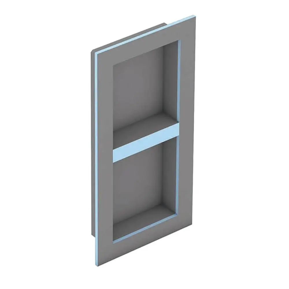 Wedi Shower Niche Set of 1 | 16 in. W x 32 in. H x 4 in. D | Modern Gray - main product image