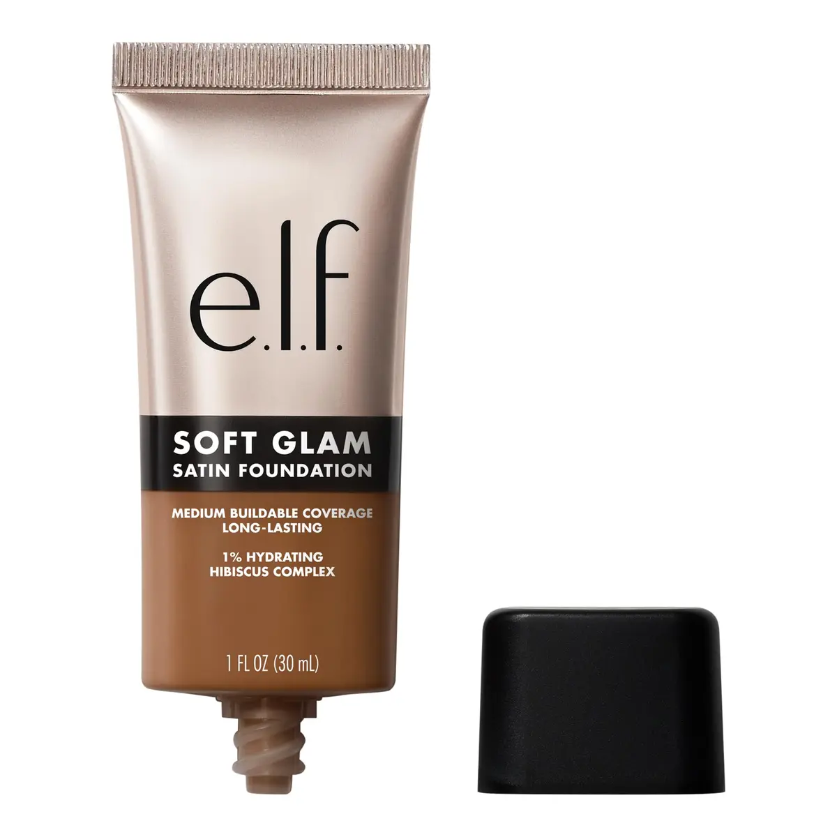 e.l.f. Soft Glam Satin Foundation 30ml (1 Fl Oz) | Medium Coverage, 55 Deep Warm - main product image