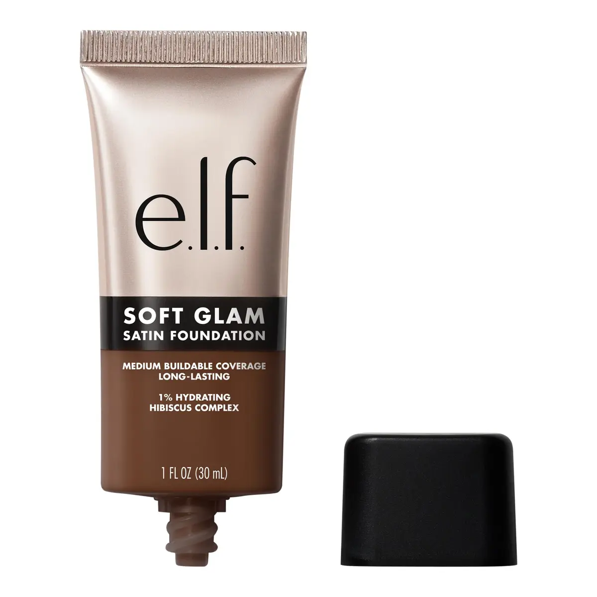 e.l.f. Soft Glam Satin Foundation, Medium Coverage, 62 Rich Warm | Long-Wearing, Hydrating, Vegan - main product image