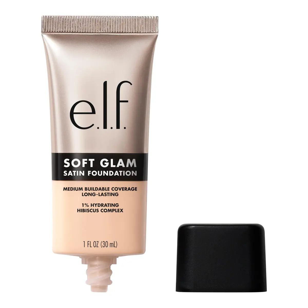 e.l.f. Soft Glam Satin Foundation, Medium Coverage, 14 Fair Cool | Long-Lasting, Hydrating, Vegan - main product image