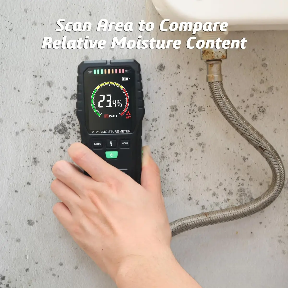 RDINSCOS Pinless Moisture Meter for Walls & Floors | 19mm Deep Detection - view 4