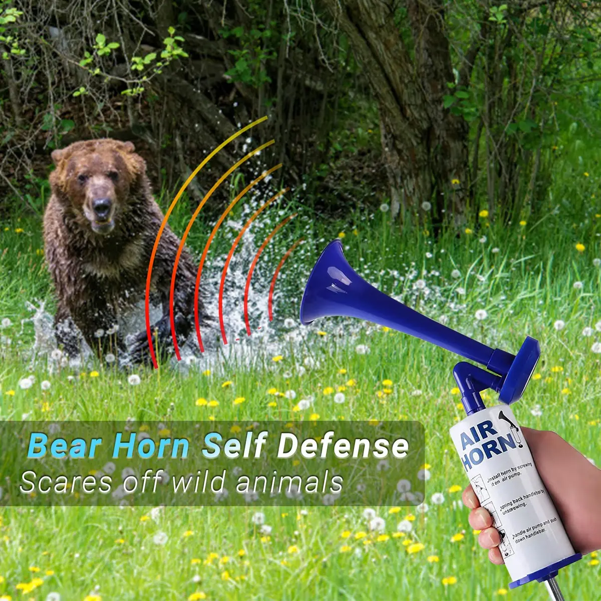Qidoe Handheld Air Horn 130dB | Loud Marine & Sporting Noisemaker for Outdoors & Safety - view 7