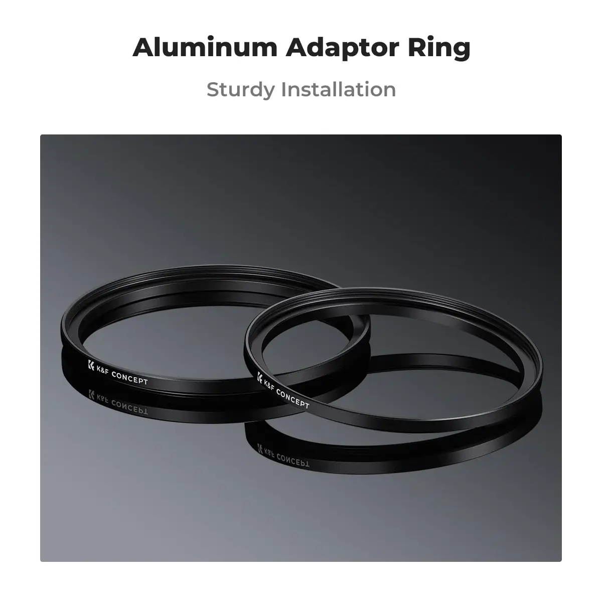 K&F CONCEPT 55-82mm Step-Up Ring Adapter | Durable Aluminium Alloy, Converts 55mm to 82mm - view 5