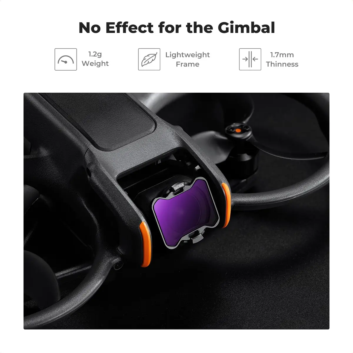 K&F CONCEPT 4Pack ND Filter Kit for DJI Avata 2 | Multi-Coated Optical Glass, Gimbal Safe (70-120 chars) - view 4
