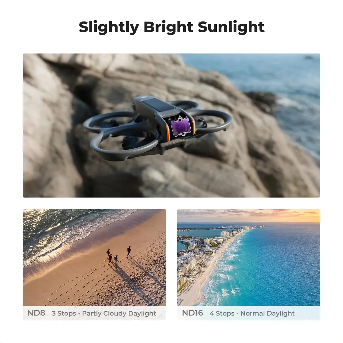 K&F CONCEPT PL ND Filters Kit Compatible with DJI Avata 2 | 3-Pack Ultra-Lightweight Optical Filters - view 3