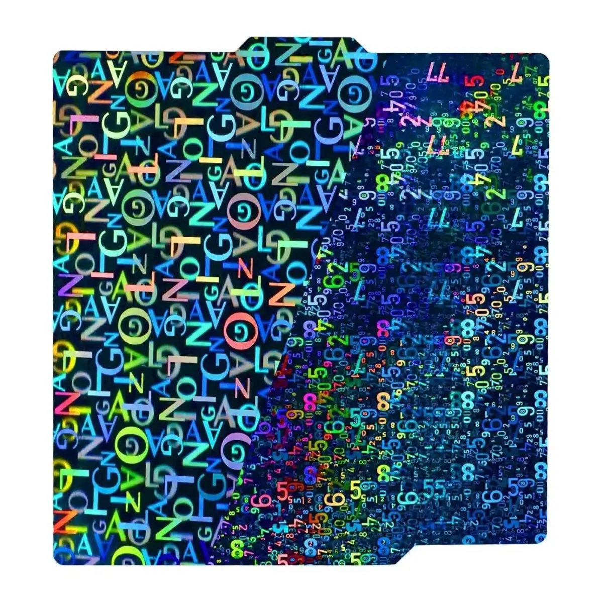 IdeaFormer-3D PEN Build Plate 257x257mm | Abstract Holographic Effect Spring Steel Sheet for Bambu Lab Printers - main product image