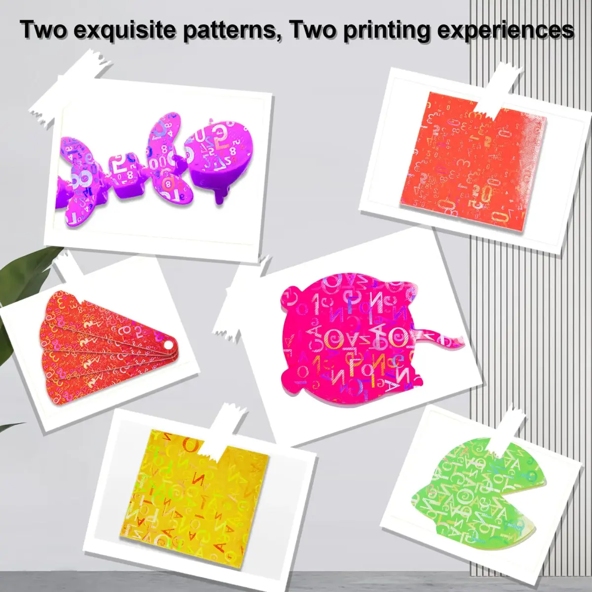 IdeaFormer-3D PEN Build Plate 257x257mm | Abstract Holographic Effect Spring Steel Sheet for Bambu Lab Printers - view 7