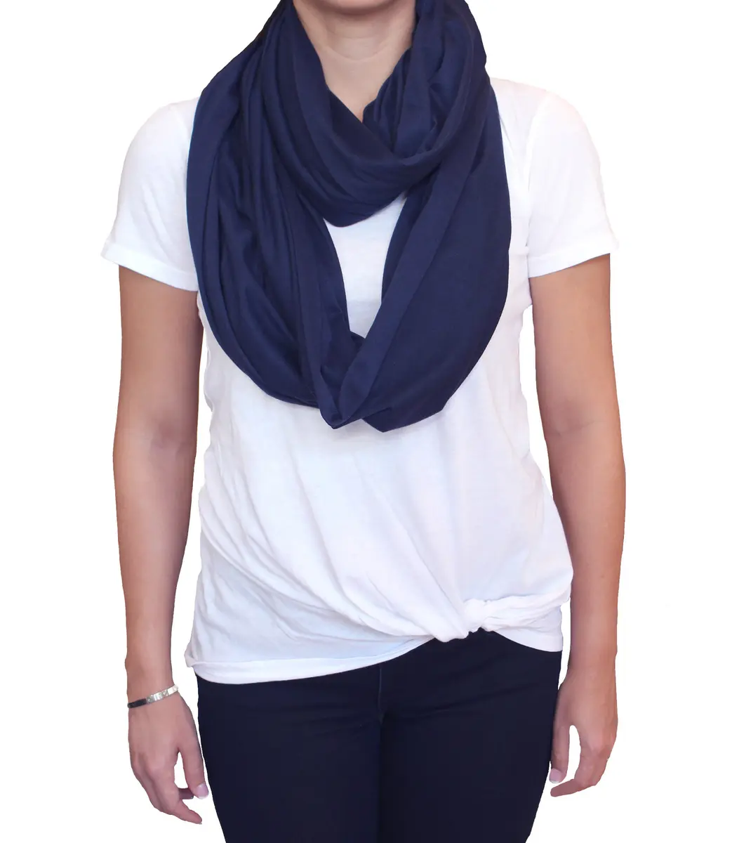LK Baby 2pk Infinity Nursing Scarf Shawl | Soft Breathable Jersey for Breastfeeding Privacy - view 5