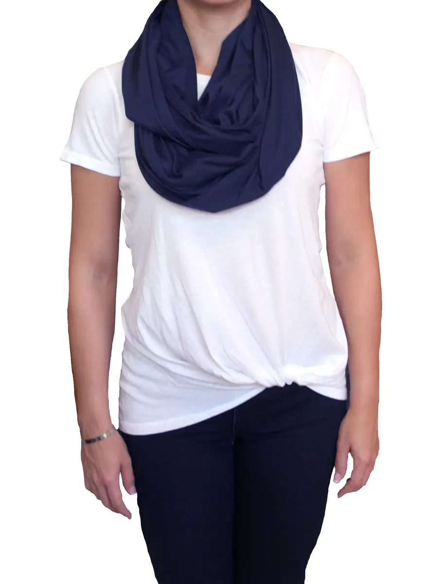 LK Baby 2pk Infinity Nursing Scarf Shawl | Soft Breathable Jersey for Breastfeeding Privacy - view 6