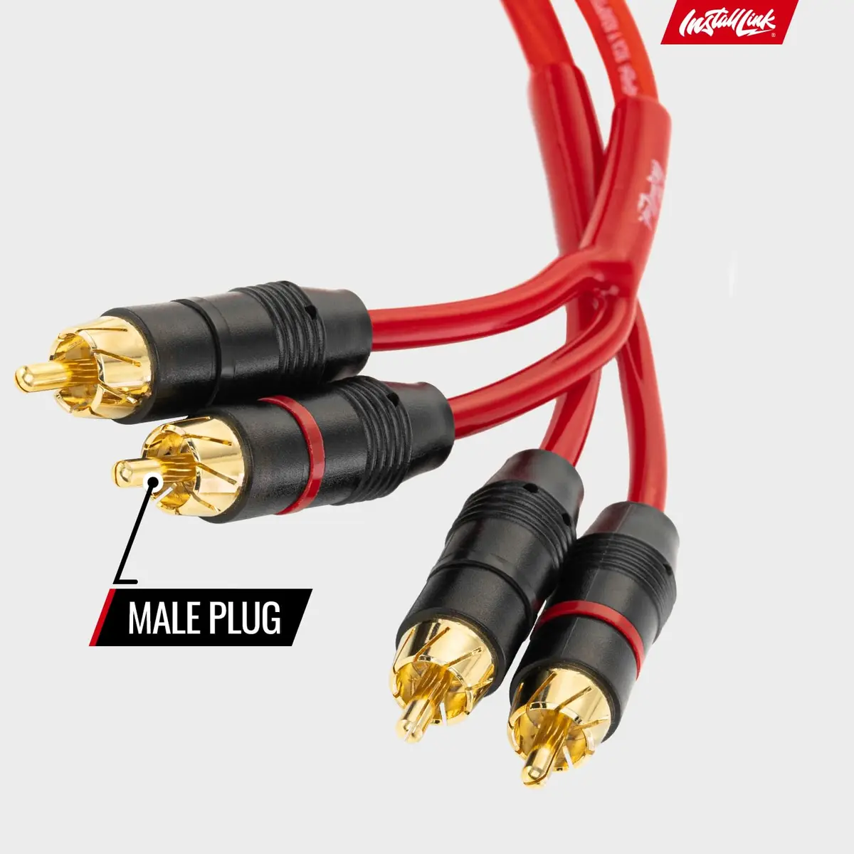 Install Link RCA Audio Cable (12 Feet) 2-Male, Stereo & Subwoofer OFC | 3.65m, High-Grade Copper - view 3