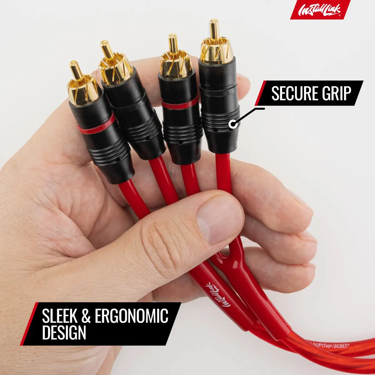 Install Link RCA Audio Cable (12 Feet) 2-Male, Stereo & Subwoofer OFC | 3.65m, High-Grade Copper - view 4