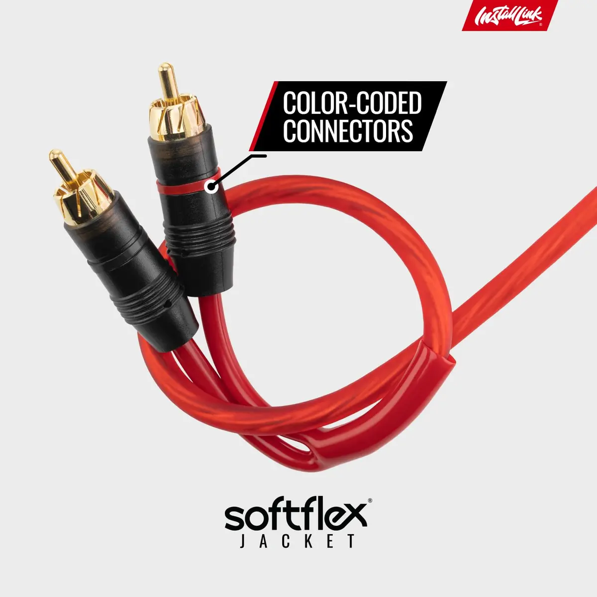 Install Link RCA Audio Cable (20 Feet) 2-Male, Stereo & Subwoofer, OFC | 6m Flexible Copper - view 6