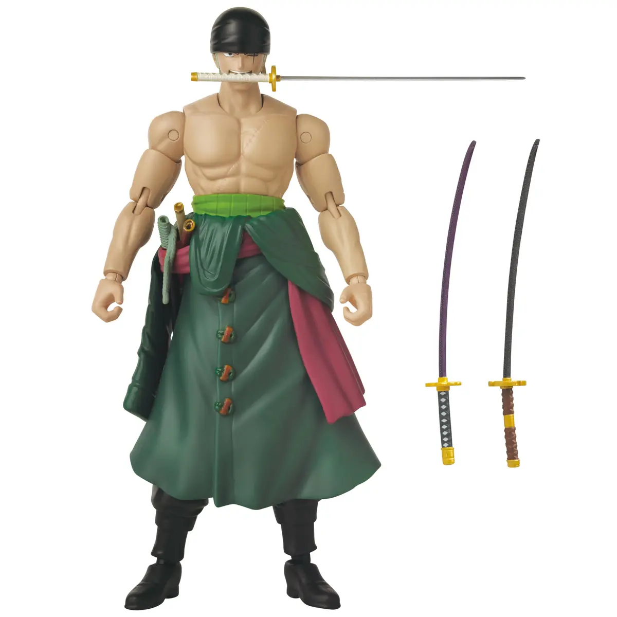 ANIME HEROES One Piece Roronoa Zoro Three Sword Style Action Figure | 6.5 inch scale, Plastic, Glossy finish, for ages 4+ - view 7