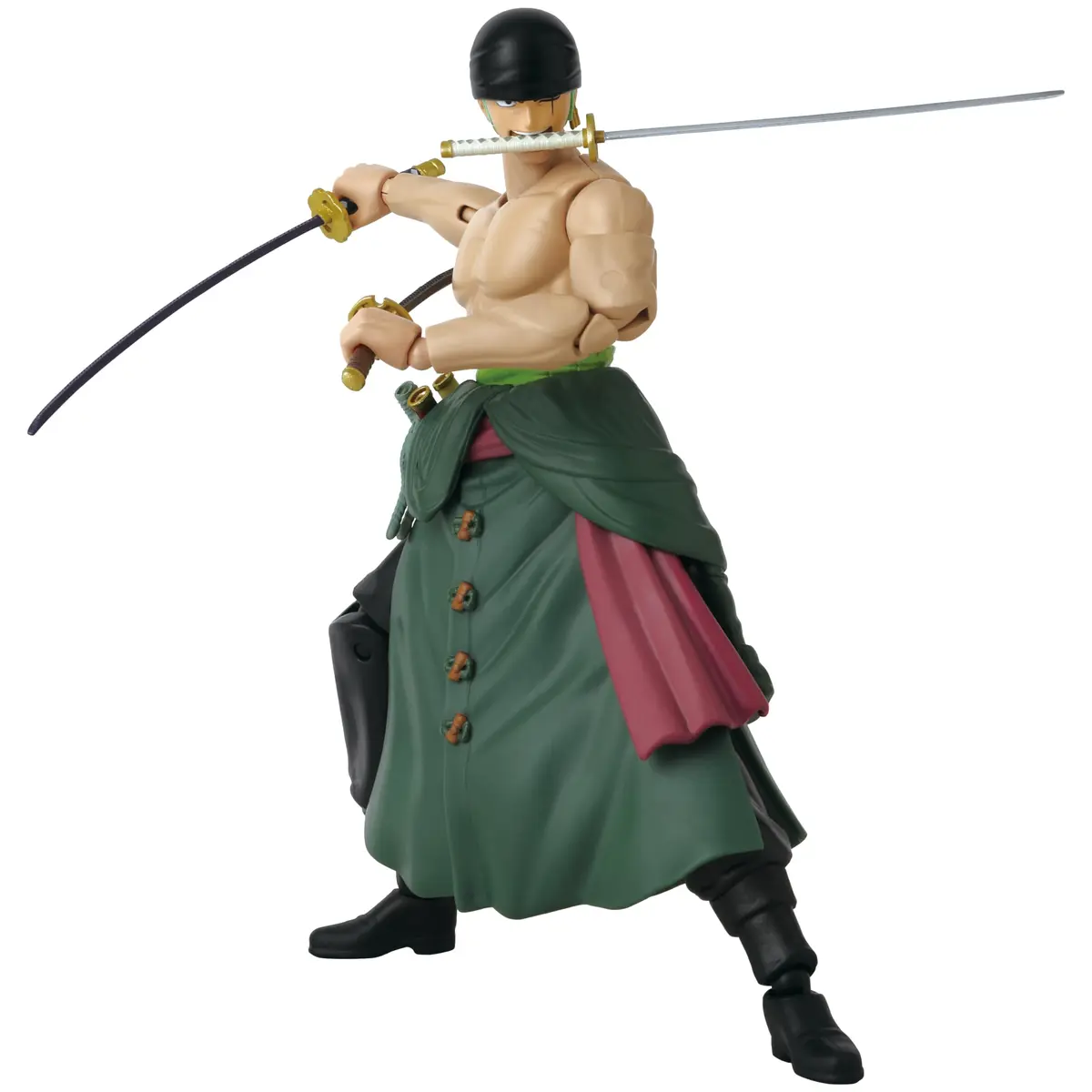 ANIME HEROES One Piece Roronoa Zoro Three Sword Style Action Figure | 6.5 inch scale, Plastic, Glossy finish, for ages 4+ - view 3
