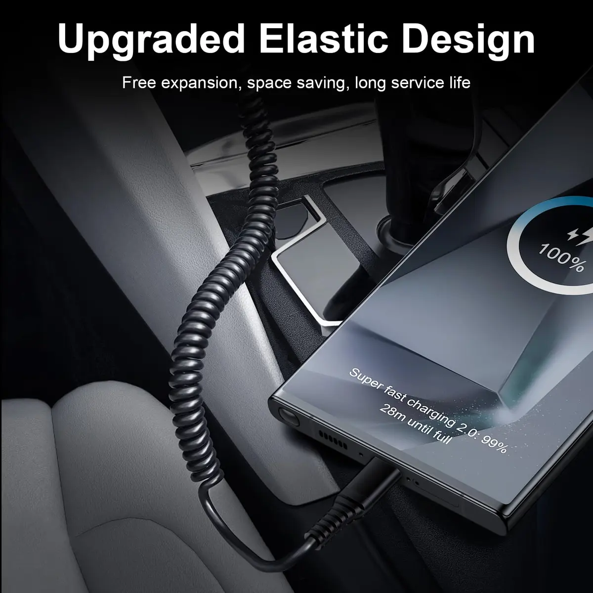 Flecom USB C Cable 5FT Fast Charging & Data Transfer for Samsung Galaxy & Android Auto - view 5