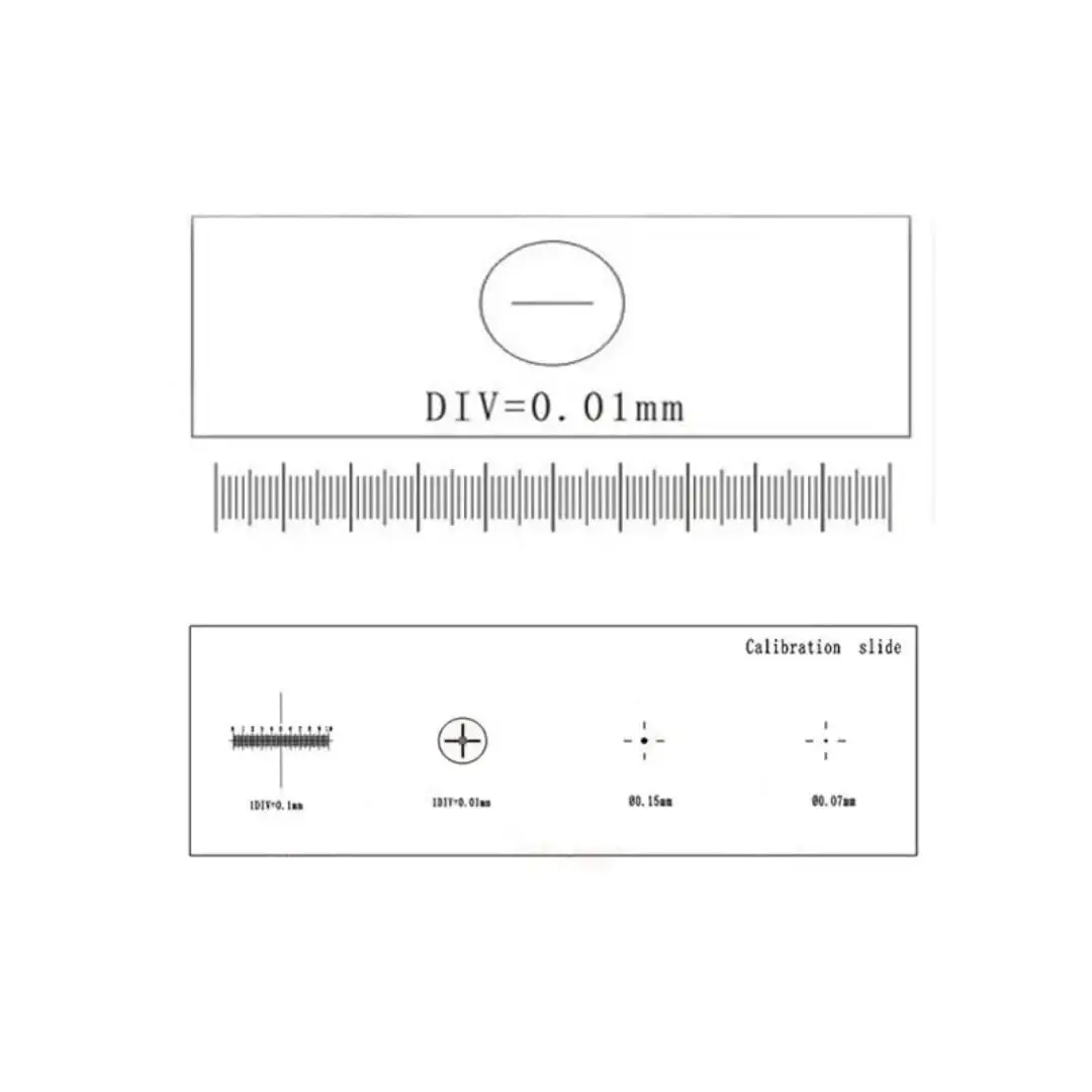 WintopScope Microscope Stage Micrometer Slide 25mm x 75mm | Precise Optical Glass Calibration Tool - view 7