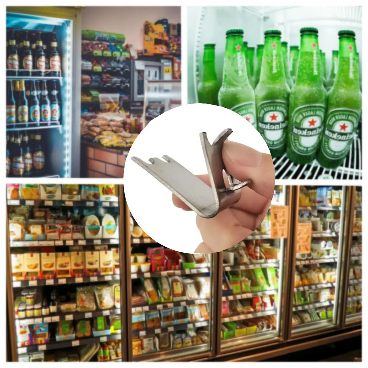 LOONGYOON 30 Pack Freezer Shelf Clips 28mm (1.10") | Stainless Steel Fridge Cooler Shelf Support Clips - view 6