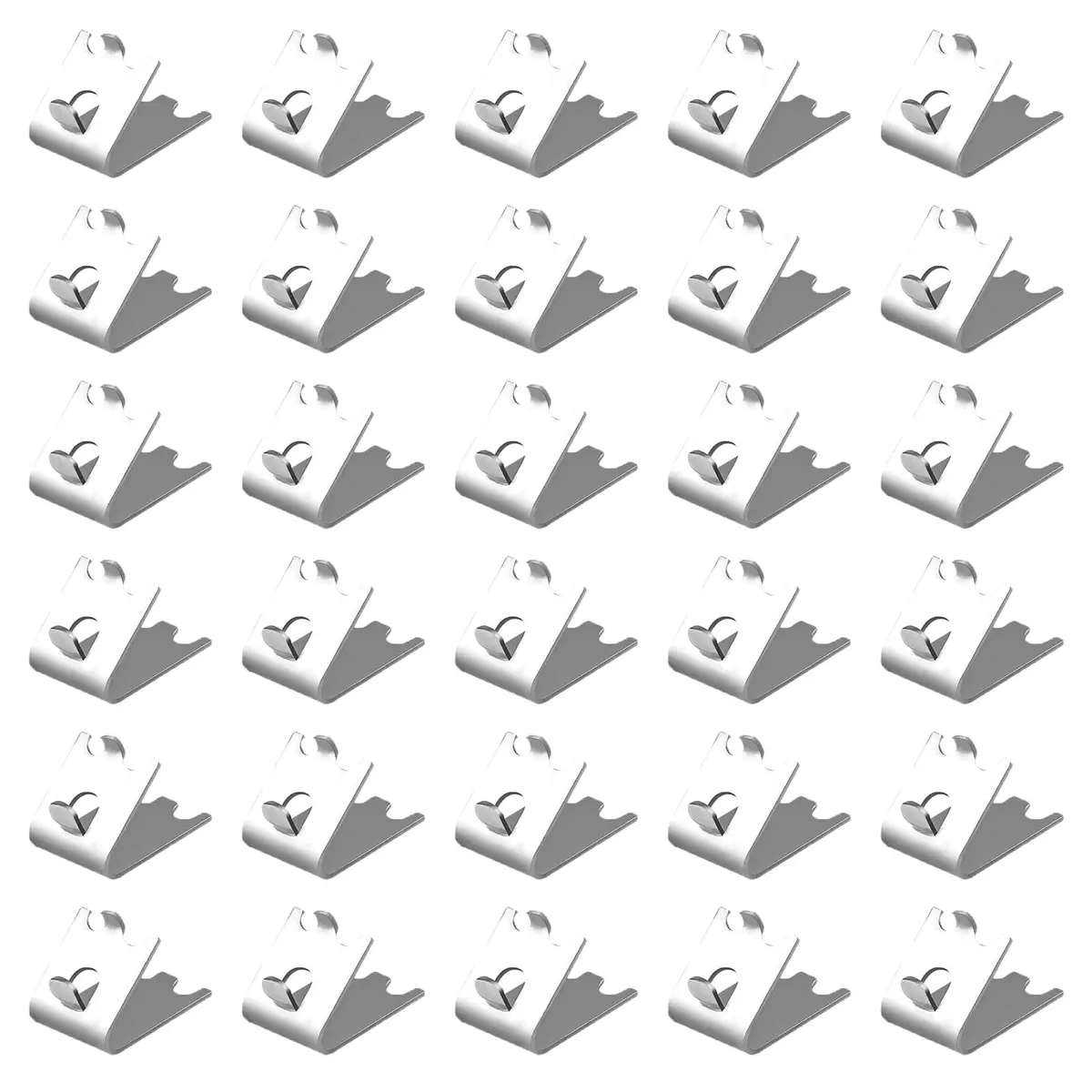 LOONGYOON 30 Pack Freezer Shelf Clips 28mm (1.10") | Stainless Steel Fridge Cooler Shelf Support Clips - main product image