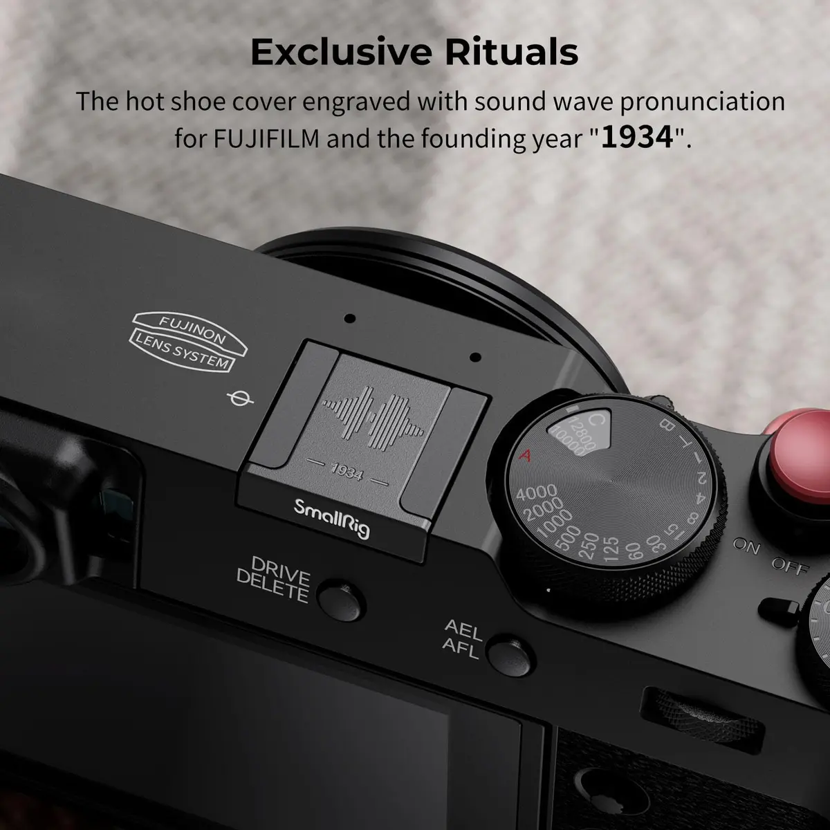 SMALLRIG Hot Shoe Cover for FUJIFILM Cameras Black | Protects Hot Shoe from Scratches - view 6