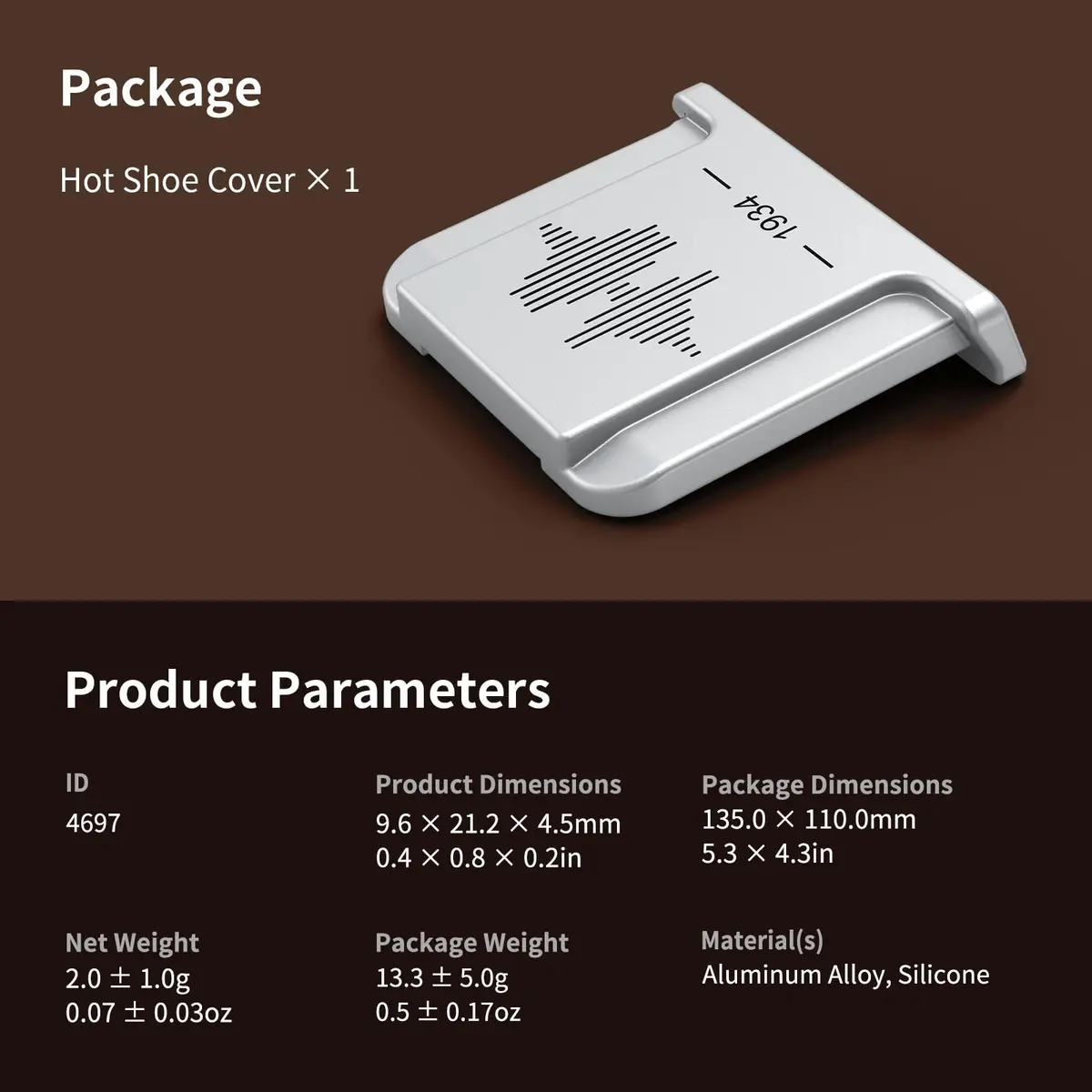 SmallRig Hot Shoe Cover for FUJIFILM Cameras (Silver) | Protects Hot Shoe, Anodized Aluminum Alloy - view 7