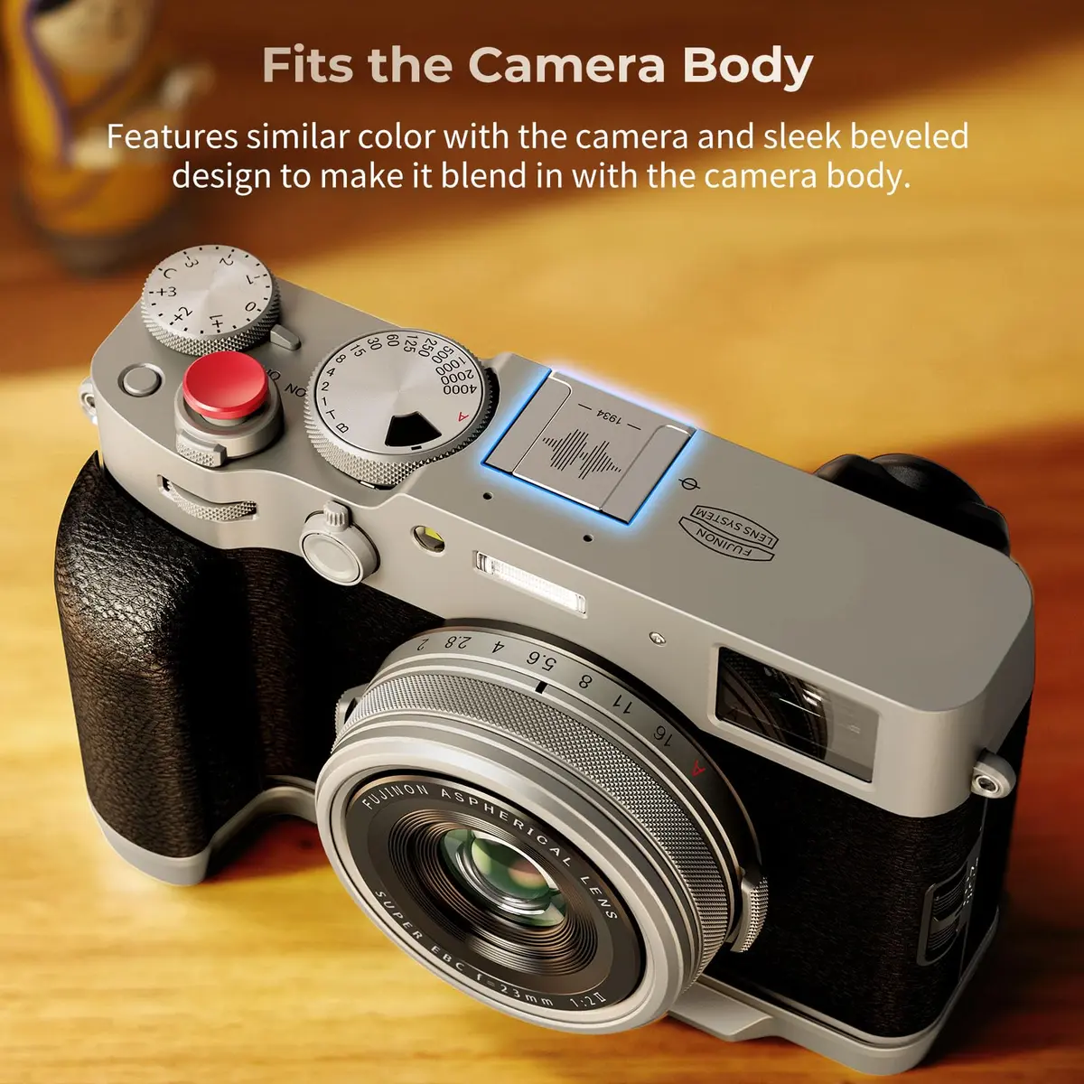 SmallRig Hot Shoe Cover for FUJIFILM Cameras (Silver) | Protects Hot Shoe, Anodized Aluminum Alloy - view 3