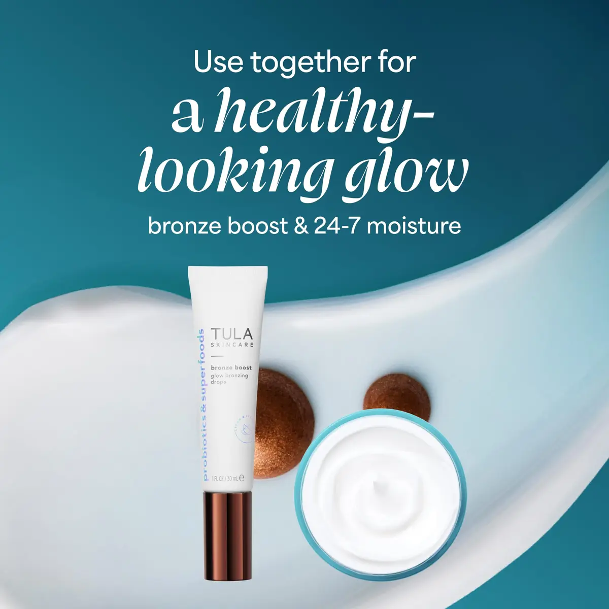 TULA Bronze Boost Glow Bronzing Drops 1 fl oz | Instant Sun-Kissed Finish, Hydrating Serum - view 7