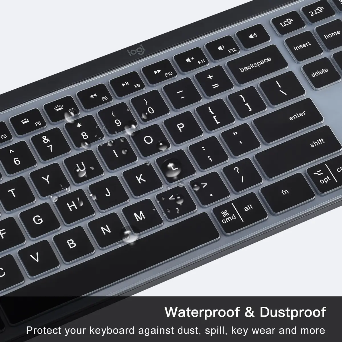 DAMMOMKO Keyboard Cover Skin for Logitech MX Keys S & MX Keys Wireless Keyboard | Ultra Thin Silicone - view 6