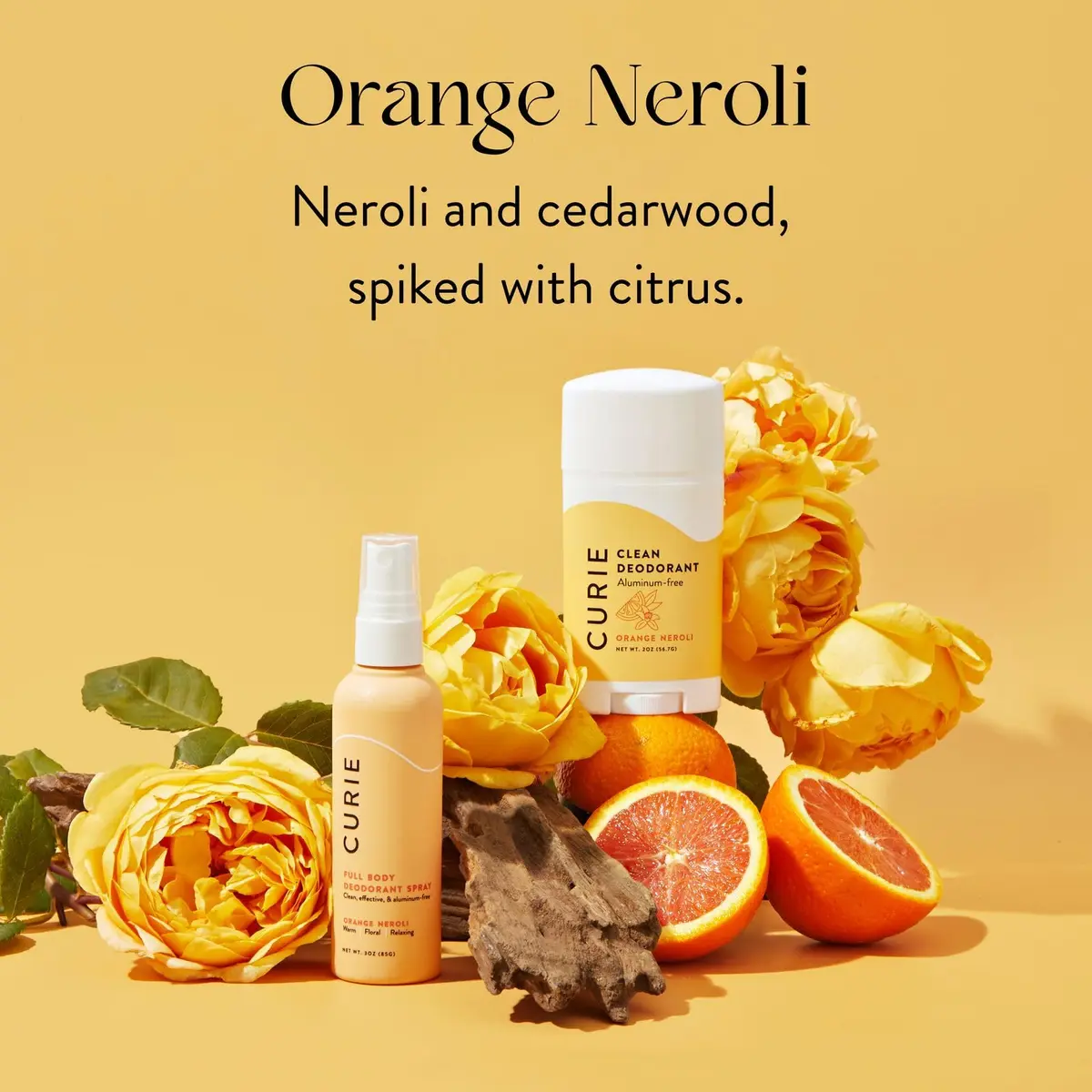 Curie Natural Deodorant for Women - Orange Neroli + White Tea | Aluminum Free, Vegan, Paraben Free, 2pk - view 7