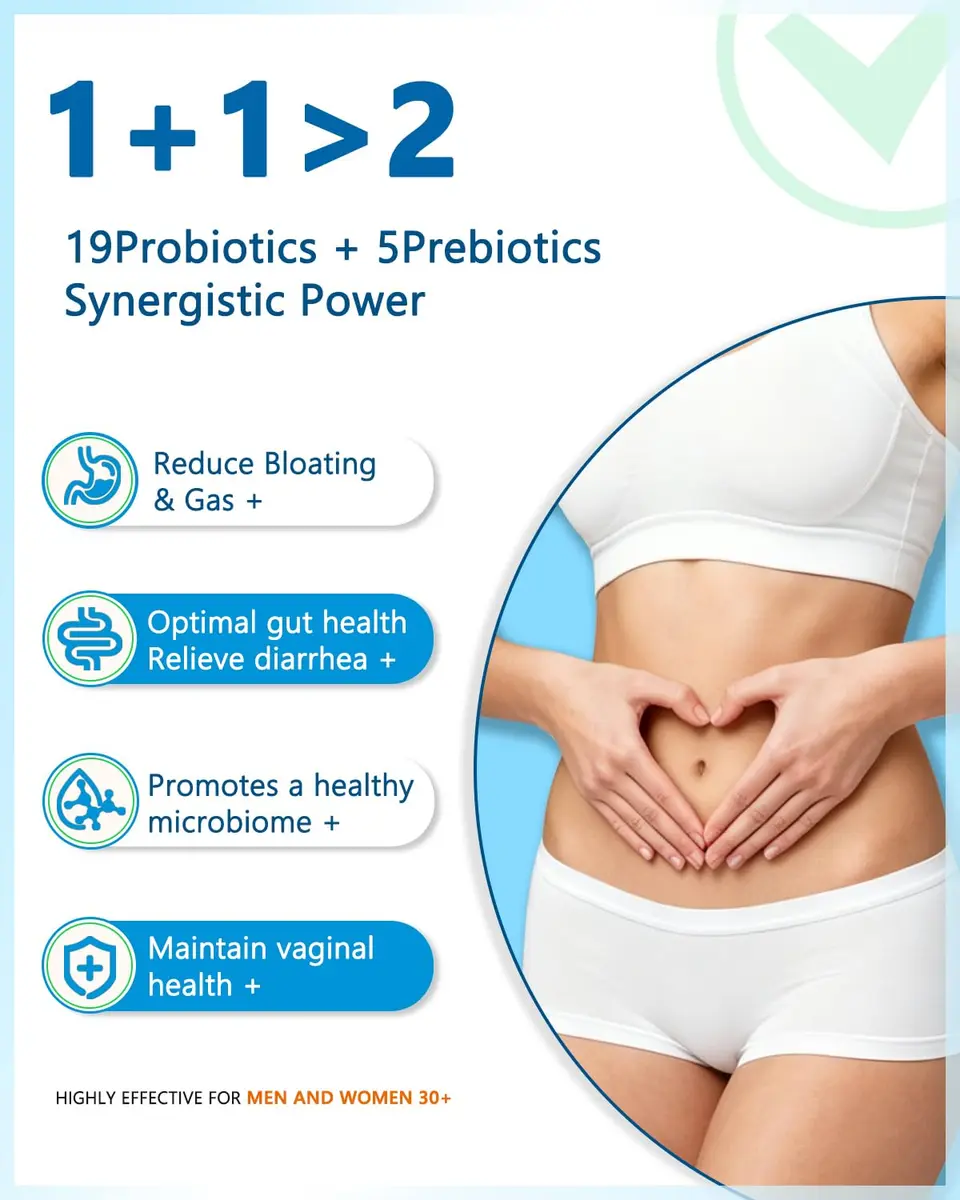Anven Health Probiotics for Women Men Prebiotics 60 Capsules | Digestive & Gut Support in USA - view 4