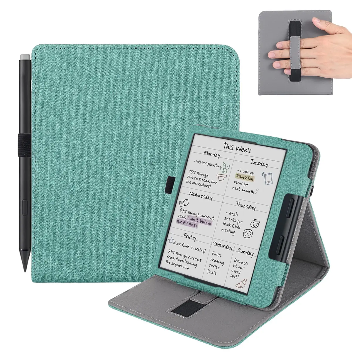 Vakarey Kobo Libra Colour Case with Pen Holder Sleep Cover | Adjustable Angles & Auto Sleep/Wake (110 chars) - main product image