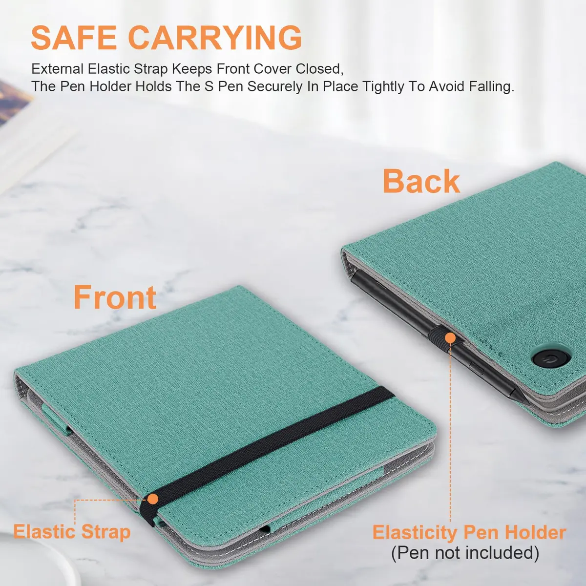 Vakarey Kobo Libra Colour Case with Pen Holder Sleep Cover | Adjustable Angles & Auto Sleep/Wake (110 chars) - view 2